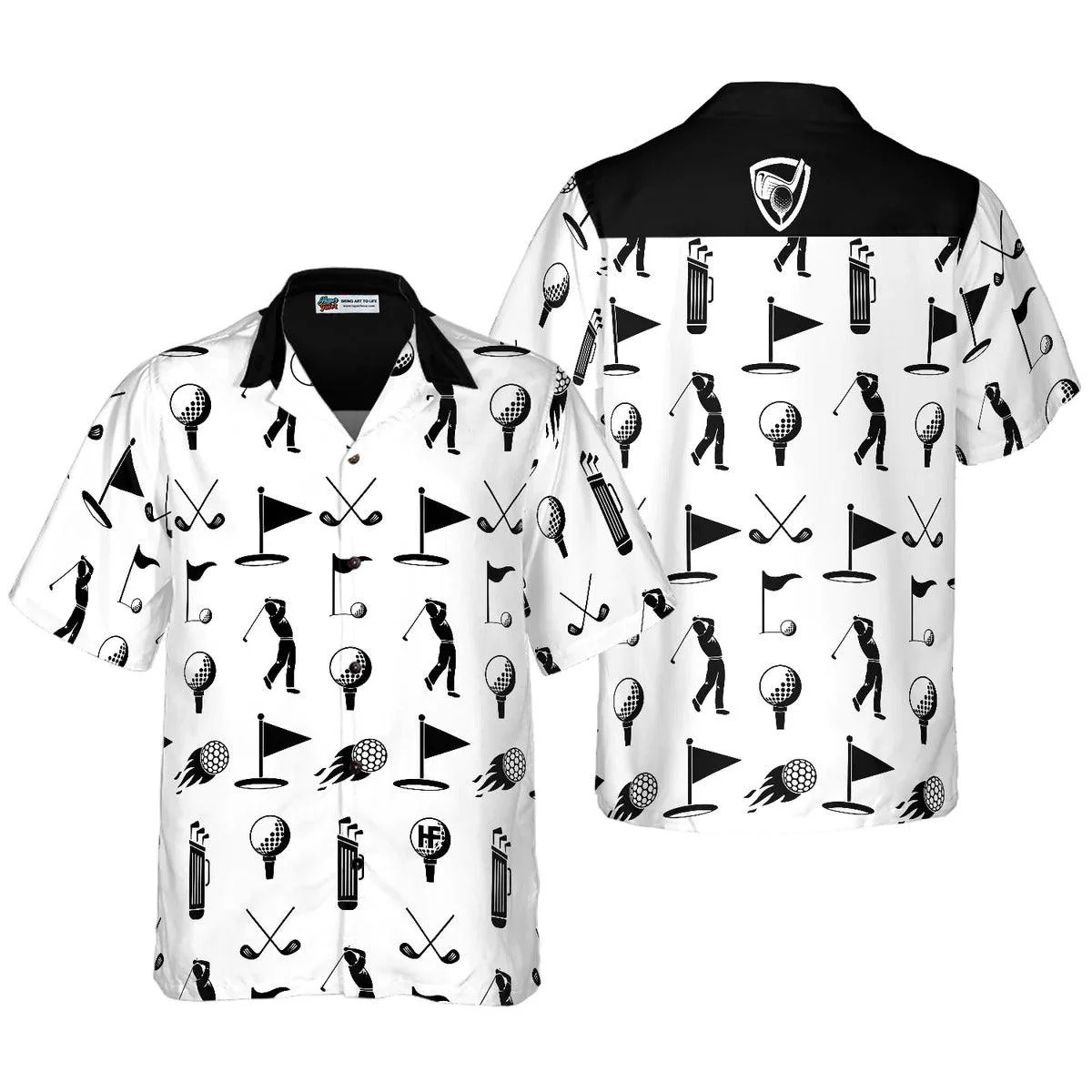 Golf Aloha Hawaiian Shirt, Golf Equipment Pattern Hawaiian Shirt, Golf Hawaiian Shirt For Summer - Perfect Gift For Men, Women, Golf Lover, Friend