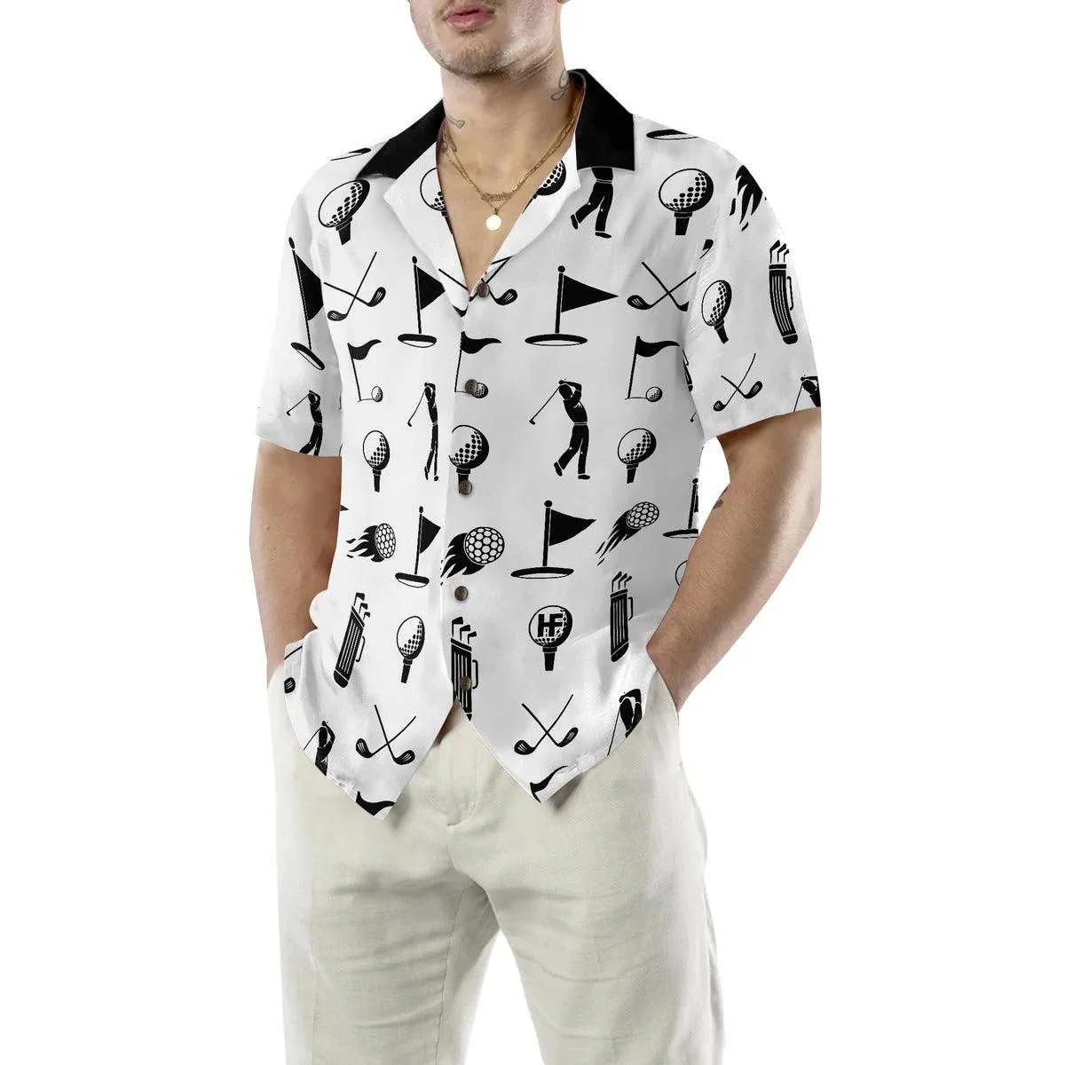 Golf Aloha Hawaiian Shirt, Golf Equipment Pattern Hawaiian Shirt, Golf Hawaiian Shirt For Summer - Perfect Gift For Men, Women, Golf Lover, Friend - Image 5