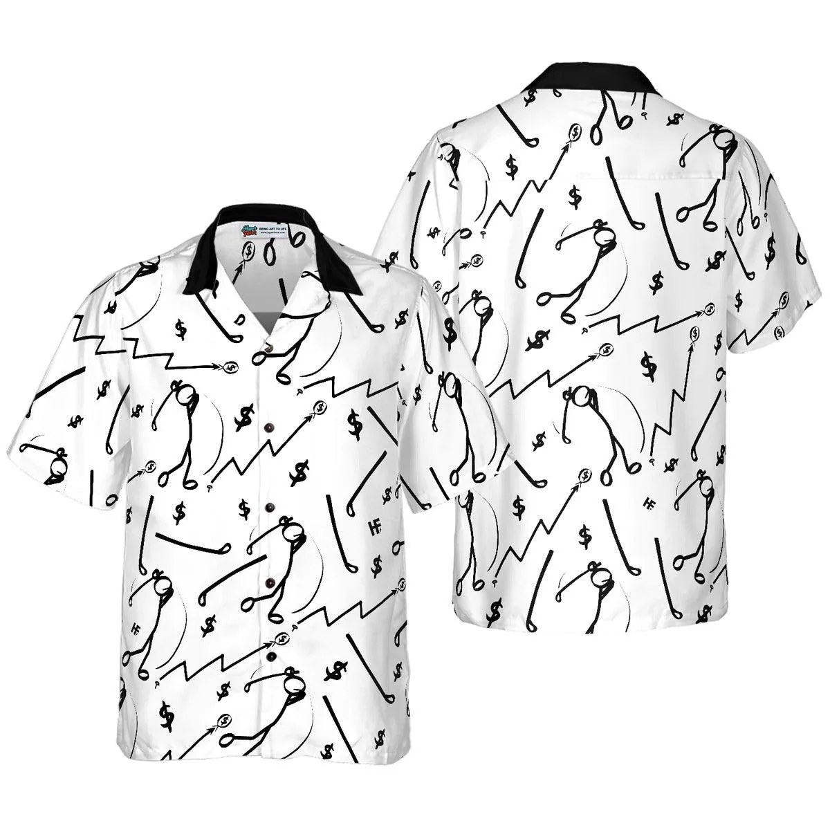 Golf Aloha Hawaiian Shirt, Golf Market Icons Hawaiian Shirt, Golf Hawaiian Shirt For Summer - Perfect Gift For Men, Women, Golf Lover, Friend, Family