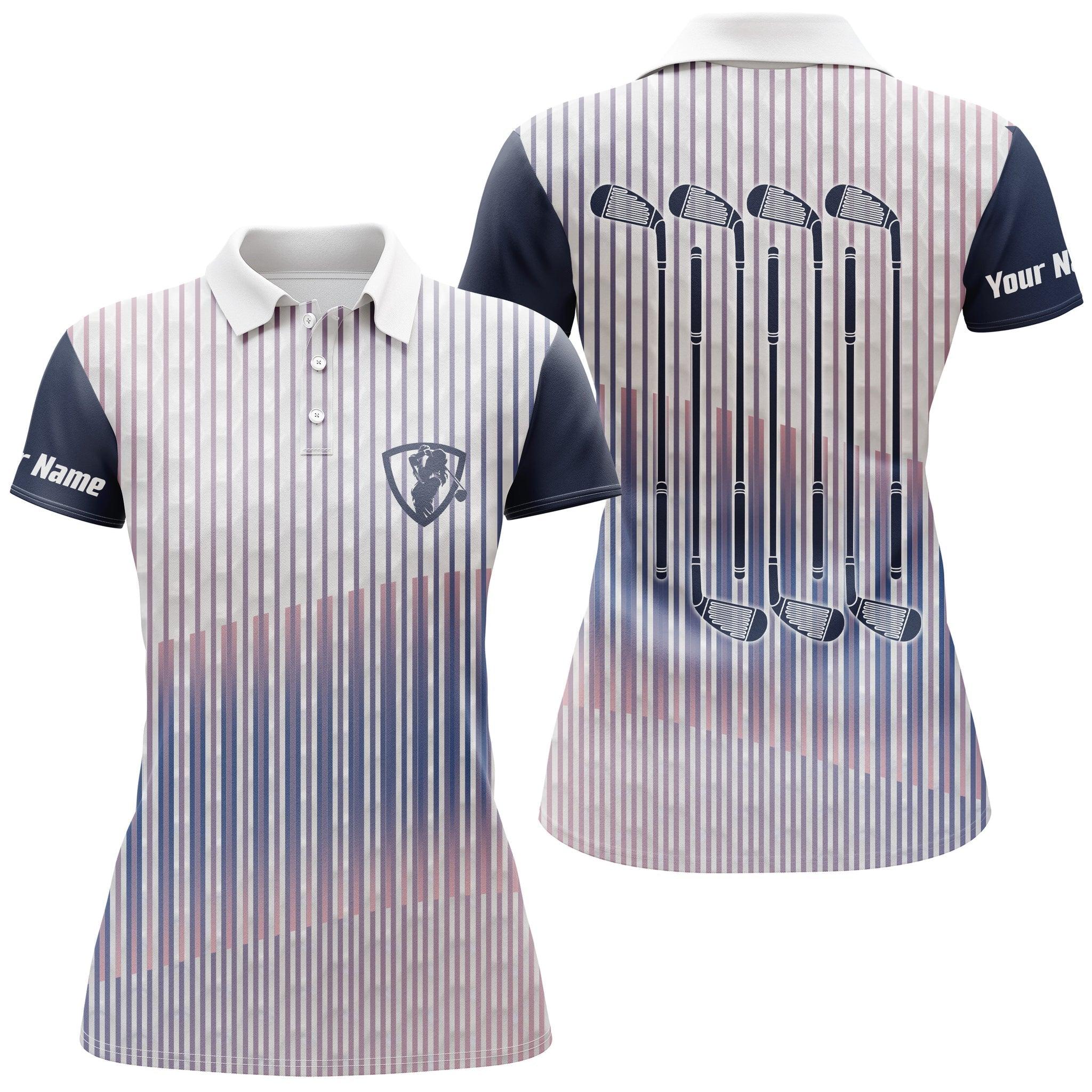 Golf Custom Name Women Polo Shirt, Golf Clubs Sports Personalized Women Polo Shirts, Perfect Gift For Ladies, Girls, Golf Lovers, Golfers, Golf Fans - Image 2