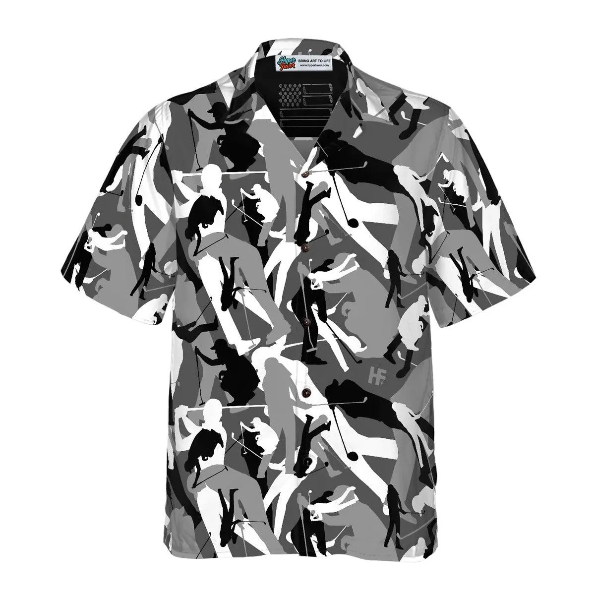 Golf Hawaiian Shirt Camouflage Seamless Pattern, Golf Hawaiian Shirt, Camouflage Seamless Aloha Shirt - Perfect Gift For Men, Women, Friend, Family - Image 3