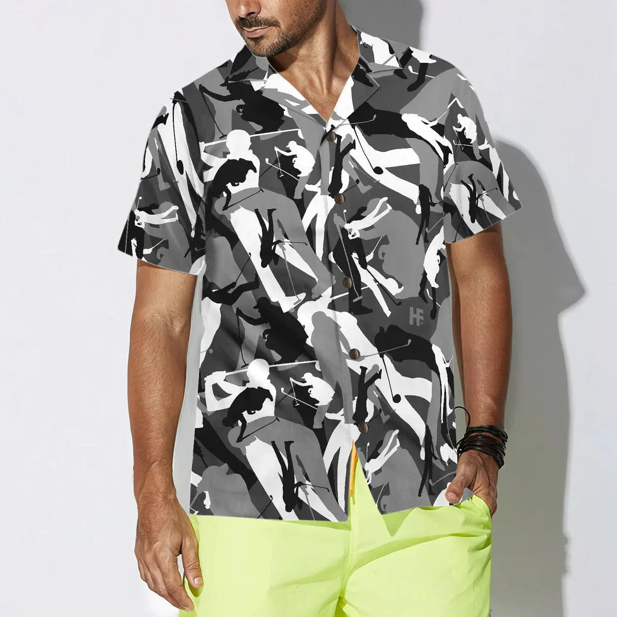 Golf Hawaiian Shirt Camouflage Seamless Pattern, Golf Hawaiian Shirt, Camouflage Seamless Aloha Shirt - Perfect Gift For Men, Women, Friend, Family - Image 4