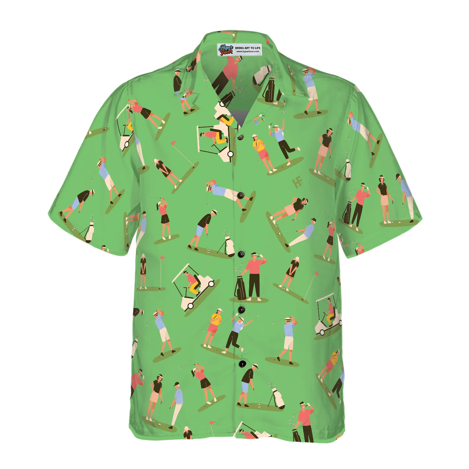 Golf Hawaiian Shirt, Collection Of Golf Players, Colorful Summer Aloha Hawaiian Shirt For Men Women, Gift For Friend, Golf Lovers, Golfers - Image 3