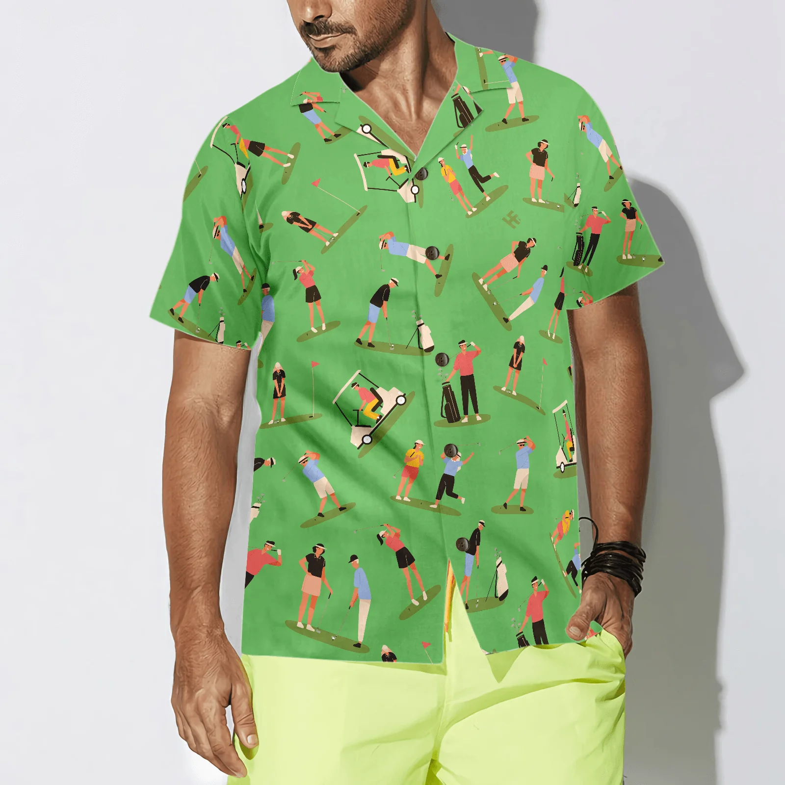 Golf Hawaiian Shirt, Collection Of Golf Players, Colorful Summer Aloha Hawaiian Shirt For Men Women, Gift For Friend, Golf Lovers, Golfers - Image 4