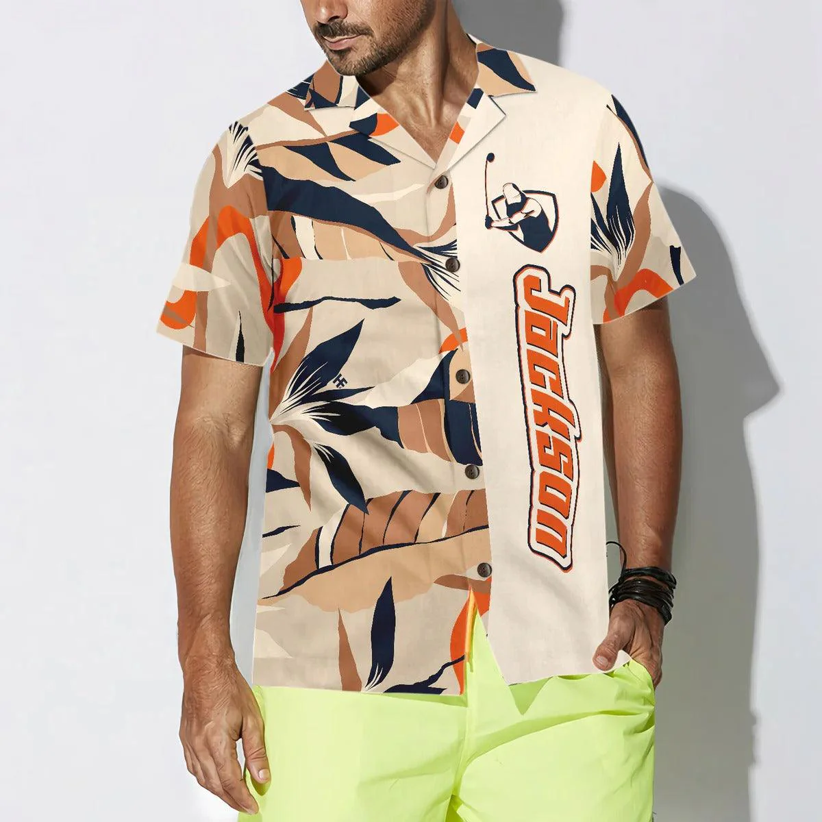 Golf Hawaiian Shirt Custom Name, Golfaholic Aloha Hawaiian Shirt, Jungle Pattern Personalized Hawaiian Shirt For Summer - Gift For Men, Women, Golf Lover - Image 4