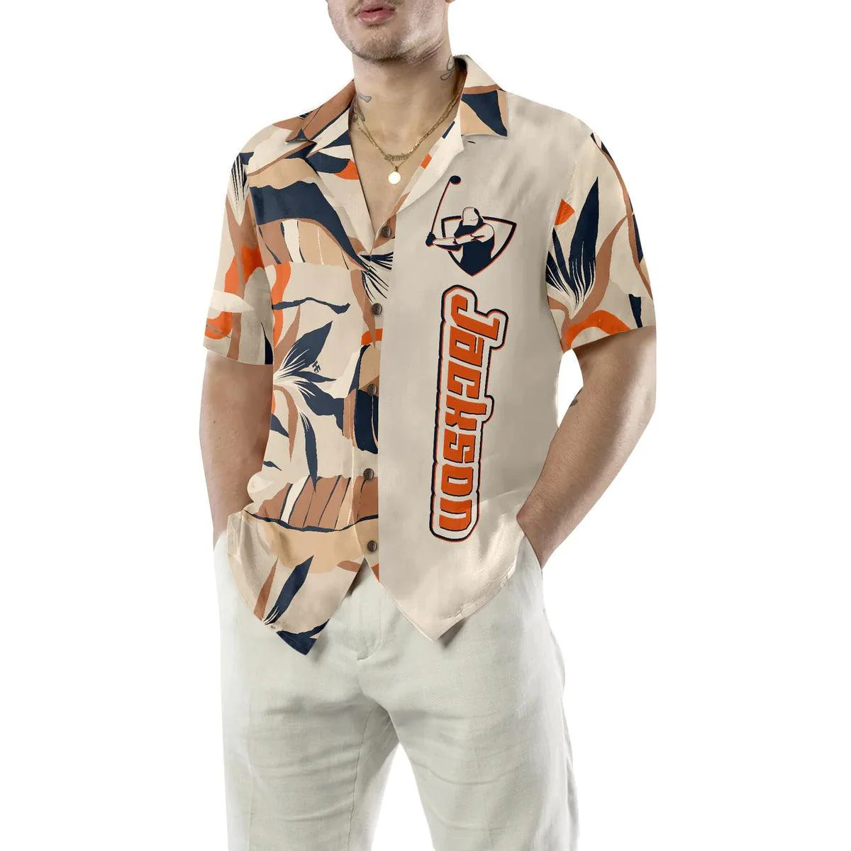 Golf Hawaiian Shirt Custom Name, Golfaholic Aloha Hawaiian Shirt, Jungle Pattern Personalized Hawaiian Shirt For Summer - Gift For Men, Women, Golf Lover - Image 5