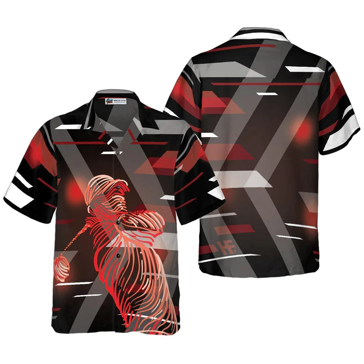 Golf Hawaiian Shirt, Digital Style Golf Players Hawaiian Shirt, Colorful Aloha Shirt- Perfect Gift For Men, Women, Golf Lover, Friend, Family