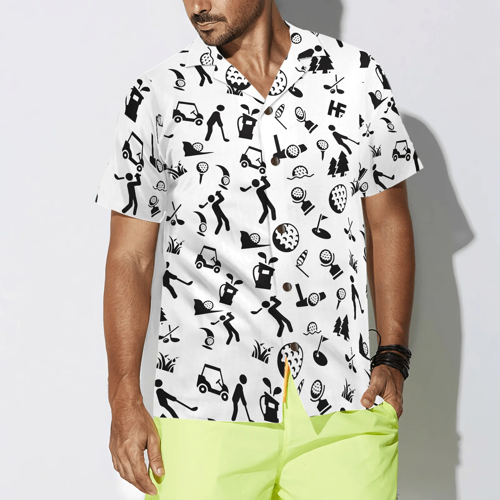 Golf Hawaiian Shirt Evolution, Colorful Summer Aloha Shirt For Men Women, Perfect Gift For Friend, Team, Golf Lovers, Golfer - Image 4