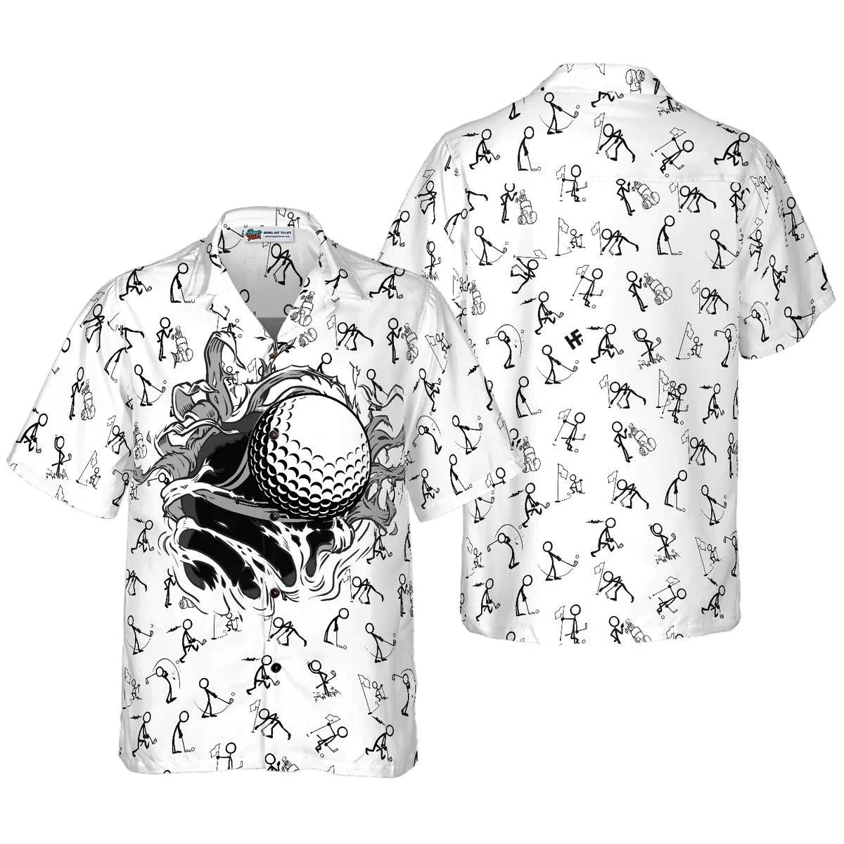 Golf Hawaiian Shirt, Golf Hole Breakthrough Aloha Shirt, Golf Hawaiian Shirt For Summer - Perfect Gift For Men, Women, Golf Lover, Friend, Family