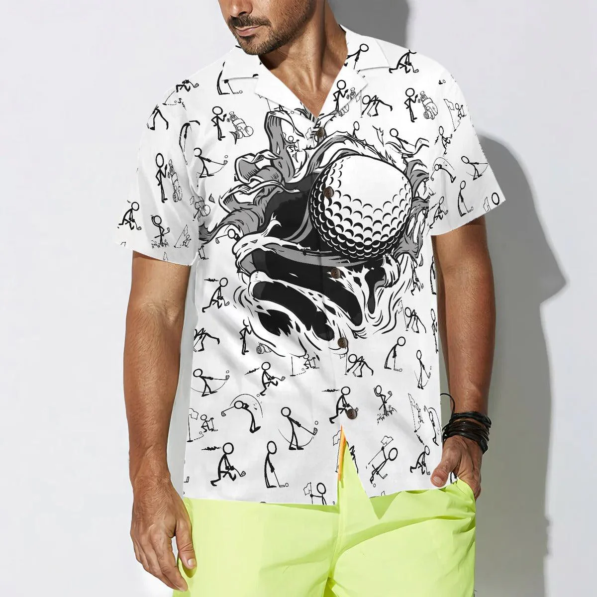 Golf Hawaiian Shirt, Golf Hole Breakthrough Aloha Shirt, Golf Hawaiian Shirt For Summer - Perfect Gift For Men, Women, Golf Lover, Friend, Family - Image 4