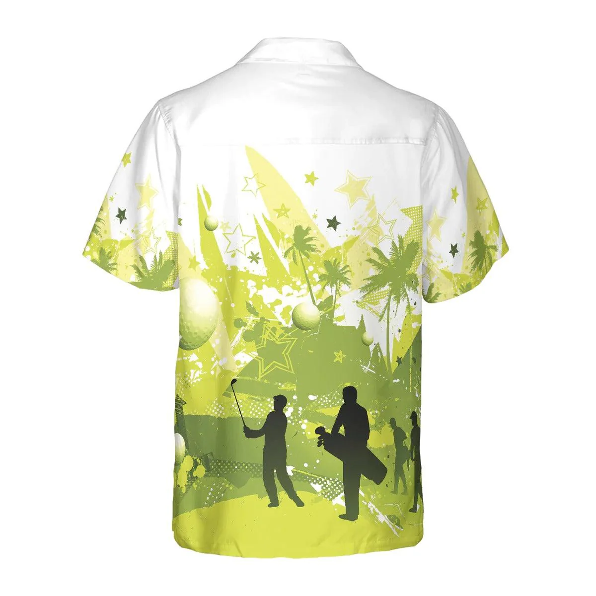 Golf Hawaiian Shirt, Golf Illustration Hawaiian Shirt, Summer Aloha Shirt - Perfect Gift For Men, Women, Husband, Wife, Golf Lover, Friend, Family - Image 3