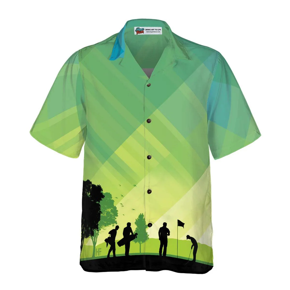Golf Hawaiian Shirt, Golf Stock Illustration Aloha Hawaiian Shirt For Summer, Golf Aloha Shirt - Perfect Gift For Men, Women, Golf Lover, Friend - Image 2