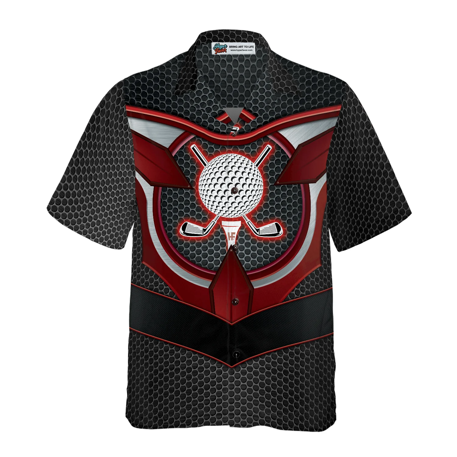 Golf Hawaiian Shirt, Golf Tech Style Pattern, Colorful Summer Aloha Hawaiian Shirt For Men Women, Perfect Gift For Friend, Golf Lovers, Golfers - Image 3