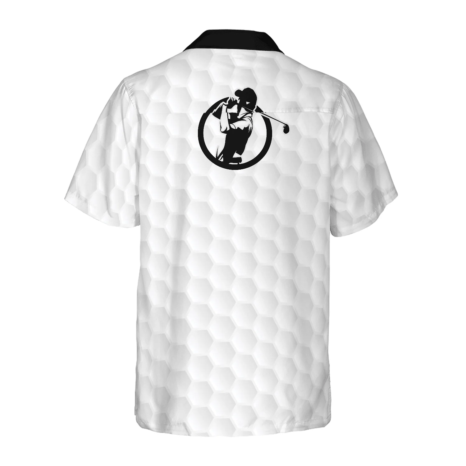 Golf Hawaiian Shirt, Grey Golf Balls Background Aloha Hawaiian Shirt, Colorful Summer Aloha Shirt, Gift For Friend, Family, Golfer, Golf Lovers - Image 2