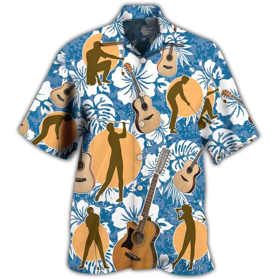 Golf Hawaiian Shirt, Guitar Golf Tropical Aloha Hawaiian Shirt For Summer, I Like Golf And Guitars Hawaiian Shirts For Men Women, Golf Lovers - Image 3