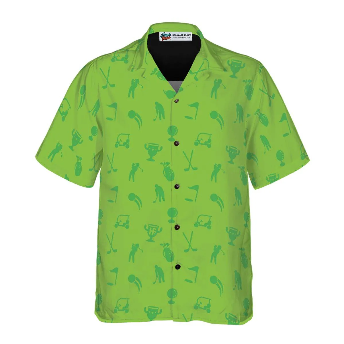 Golf Hawaiian Shirt Heartbeat Lifeline, Heartbeat Aloha Hawaiian Shirt, Golf Aloha Shirt - Perfect Gift For Men, Women, Golf Lover Friend, Family - Image 3