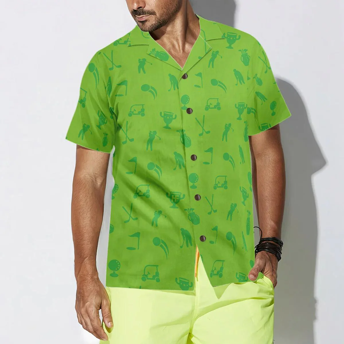 Golf Hawaiian Shirt Heartbeat Lifeline, Heartbeat Aloha Hawaiian Shirt, Golf Aloha Shirt - Perfect Gift For Men, Women, Golf Lover Friend, Family - Image 4
