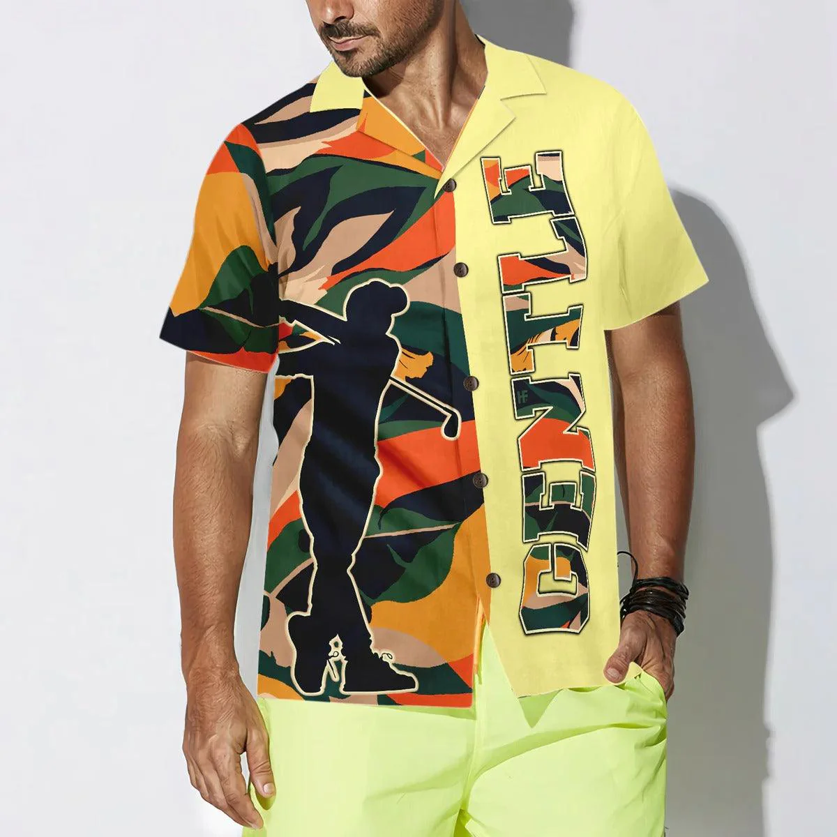 Golf Hawaiian Shirt, Modern Exotic Jungle Gentle Aloha Shirt, Golf Aloha Hawaiian Shirt For Summer - Perfect Gift For Men, Women, Golf Lover, Friend - Image 4