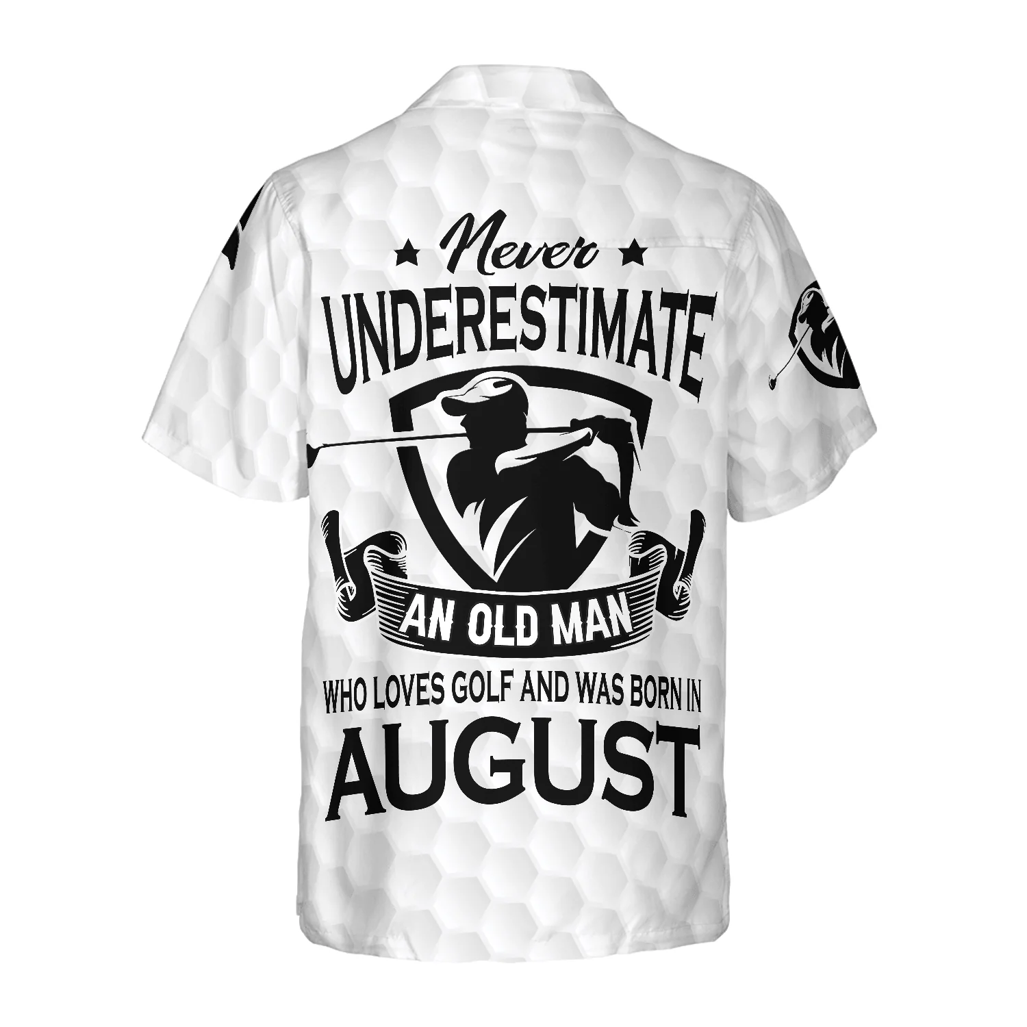 Golf Hawaiian Shirt, Never Underestimate A Golfer Born In August Aloha Hawaiian Shirt For Summer, Colorful Aloha Shirt For Men Women, Friend, Team - Image 2