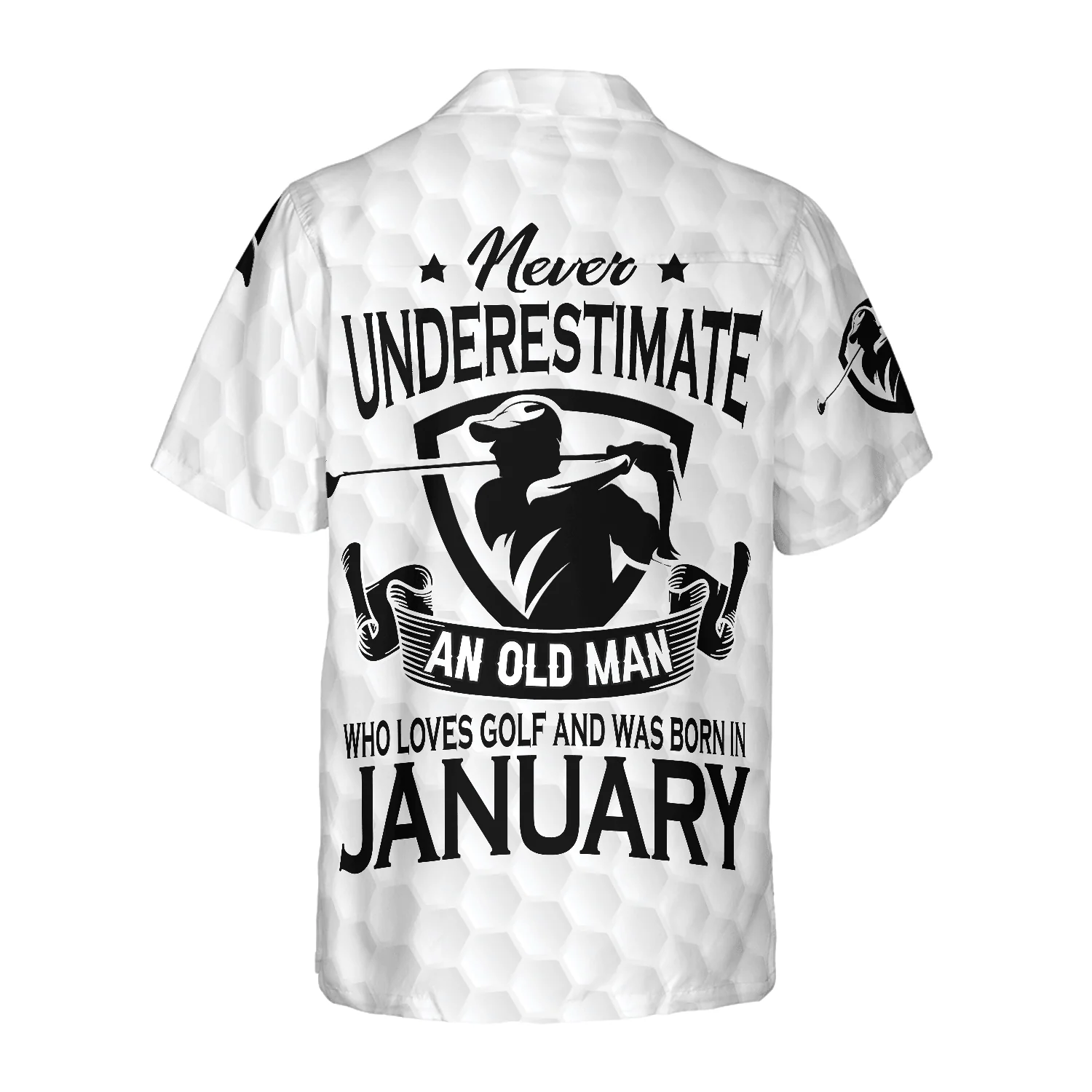Golf Hawaiian Shirt, Never Underestimate A Golfer Born In January Aloha Hawaiian Shirt For Summer, Colorful Aloha Shirt For Men Women, Friend, Team - Image 2