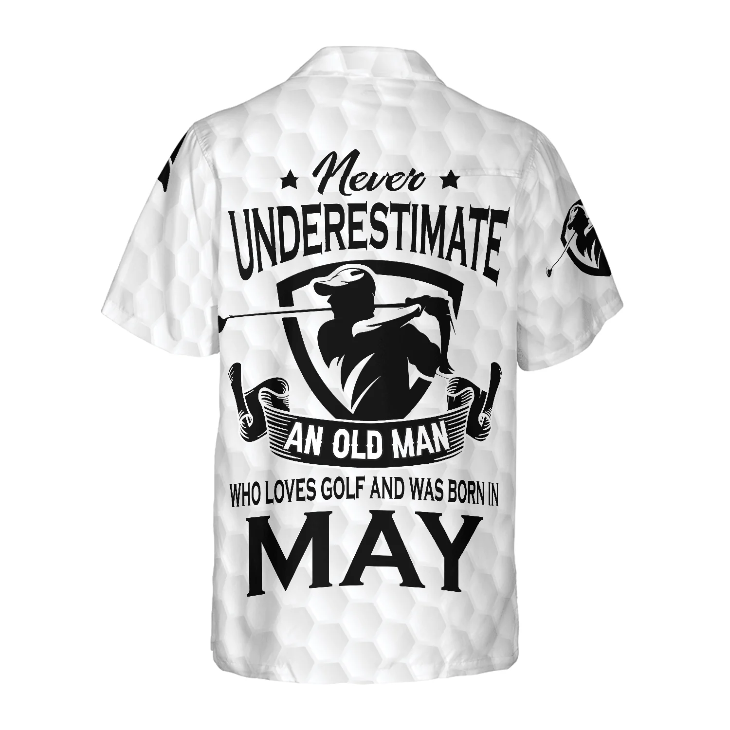 Golf Hawaiian Shirt, Never Underestimate A Golfer Born In May Aloha Hawaiian Shirt For Summer, Colorful Aloha Shirt For Men Women, Friend, Team - Image 2
