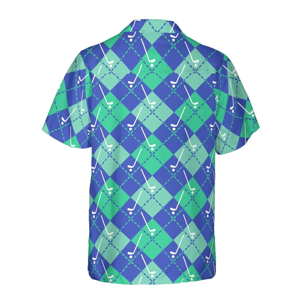Golf Hawaiian Shirt, Plaid Golf Seamless Pattern Hawaiian Shirt, Summer Aloha Shirt - Perfect Gift For Men, Women, Golf Lover, Friend, Family - Image 3