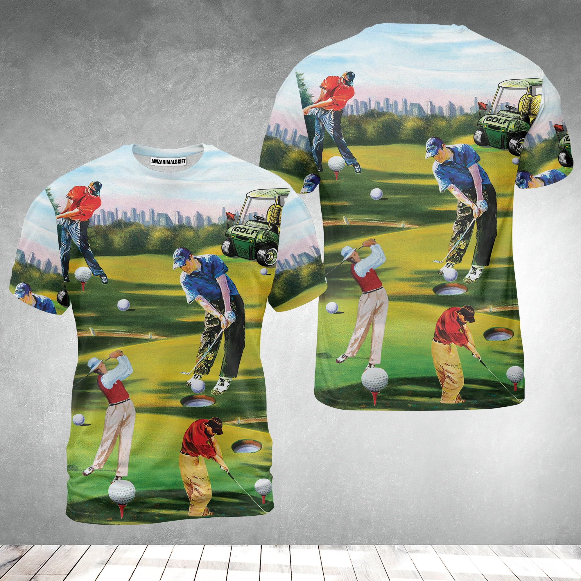 Golf Men Long Polo Shirt - Golf Men, Golf Cart Long Polo Shirt - Perfect Gift For Men & Women, Golf Lover - Image 10
