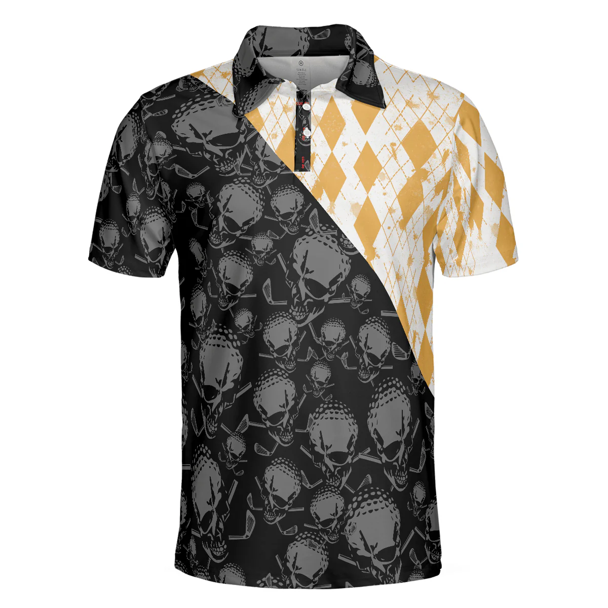 Golf Men Polo Shirt, Golf The Only Sport Where You Can Drink & Drive Polo Shirt, Skull Drinking Polo Shirt For Men, Golfers - Image 3