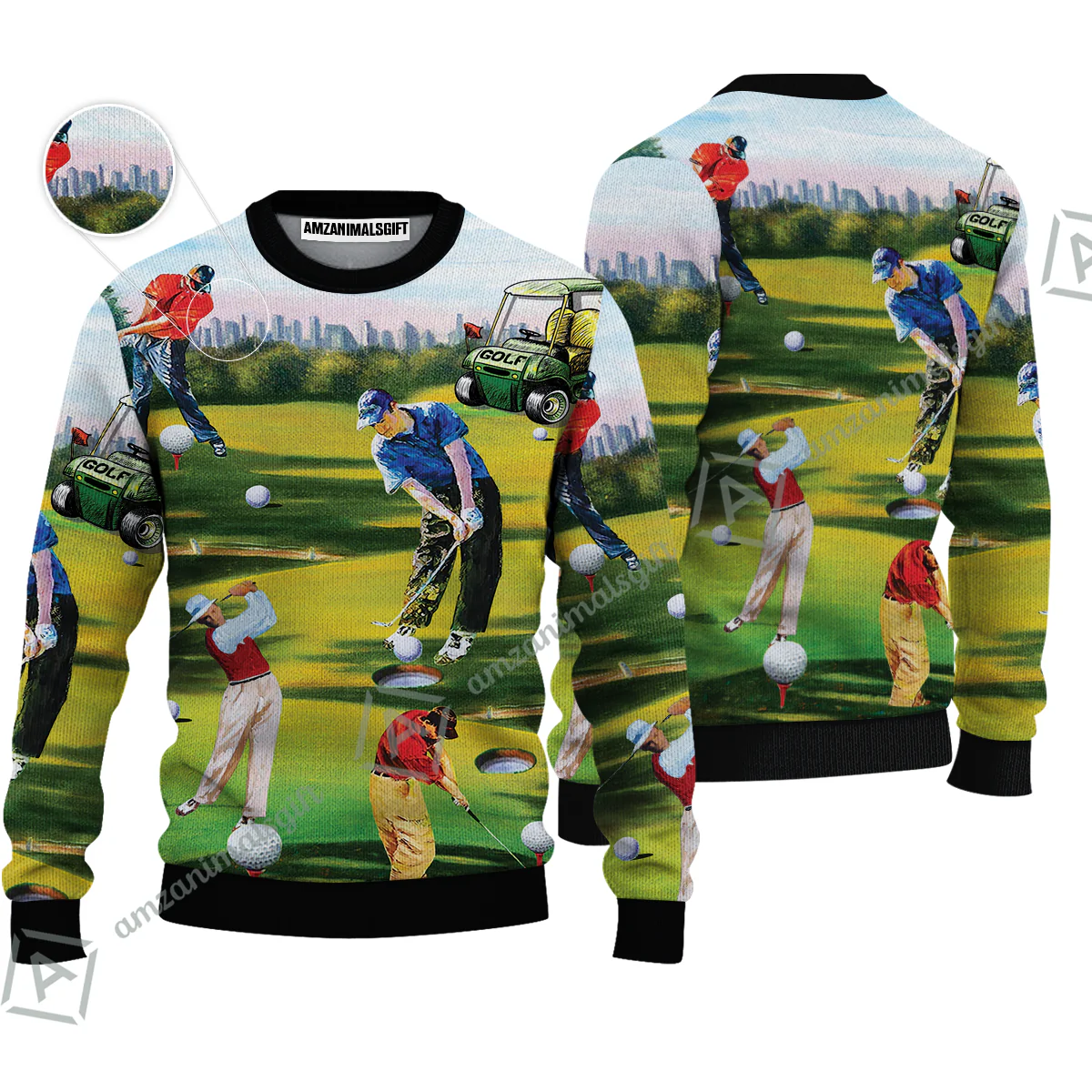 Golf Men Women Polo Shirt - Golf Men, Golf Cart Women Polo Shirt - Perfect Gift For Men & Women, Golf Lover - Image 6