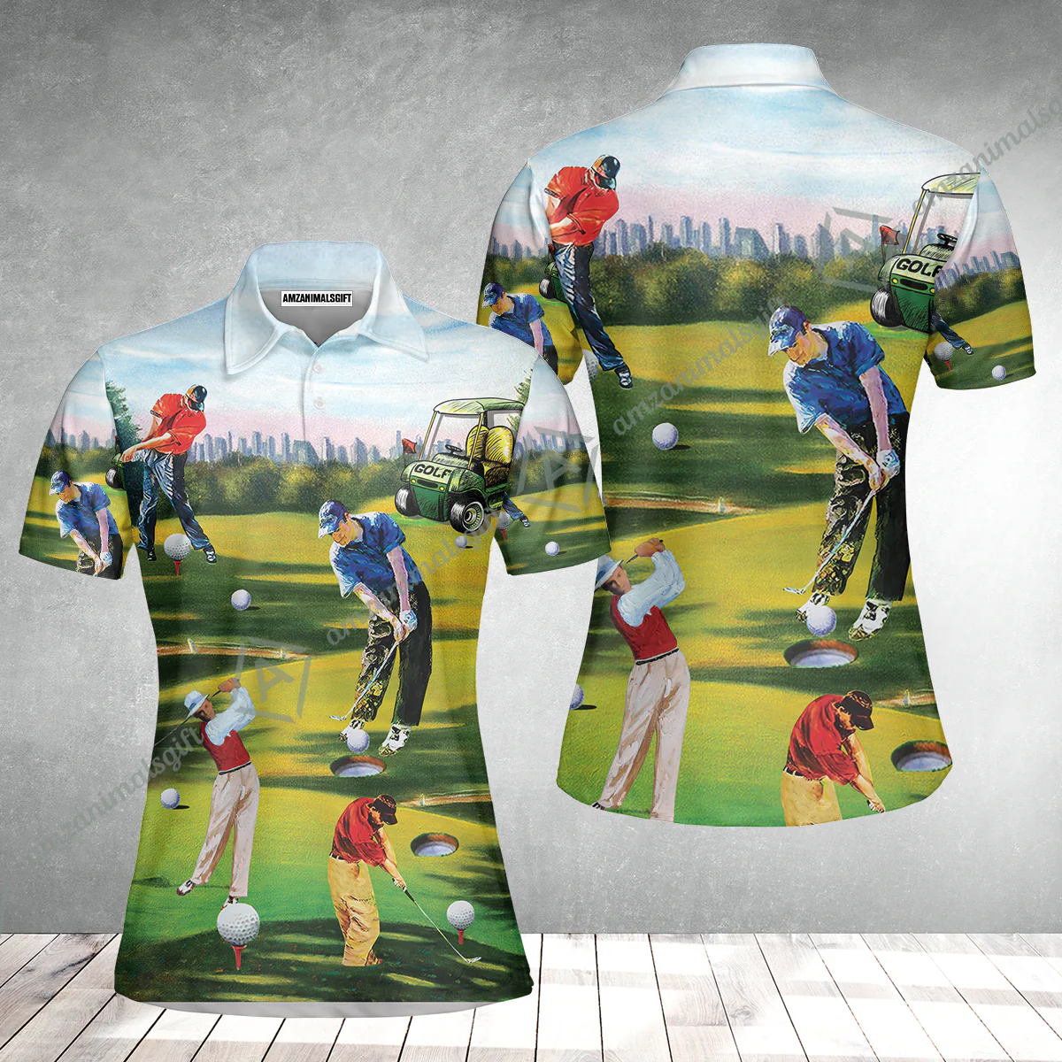 Golf Men Women Sleeveless Polo Shirt - Golf Men, Golf Cart Women Sleeveless Polo Shirt - Perfect Gift For Men & Women, Golf Lover - Image 18