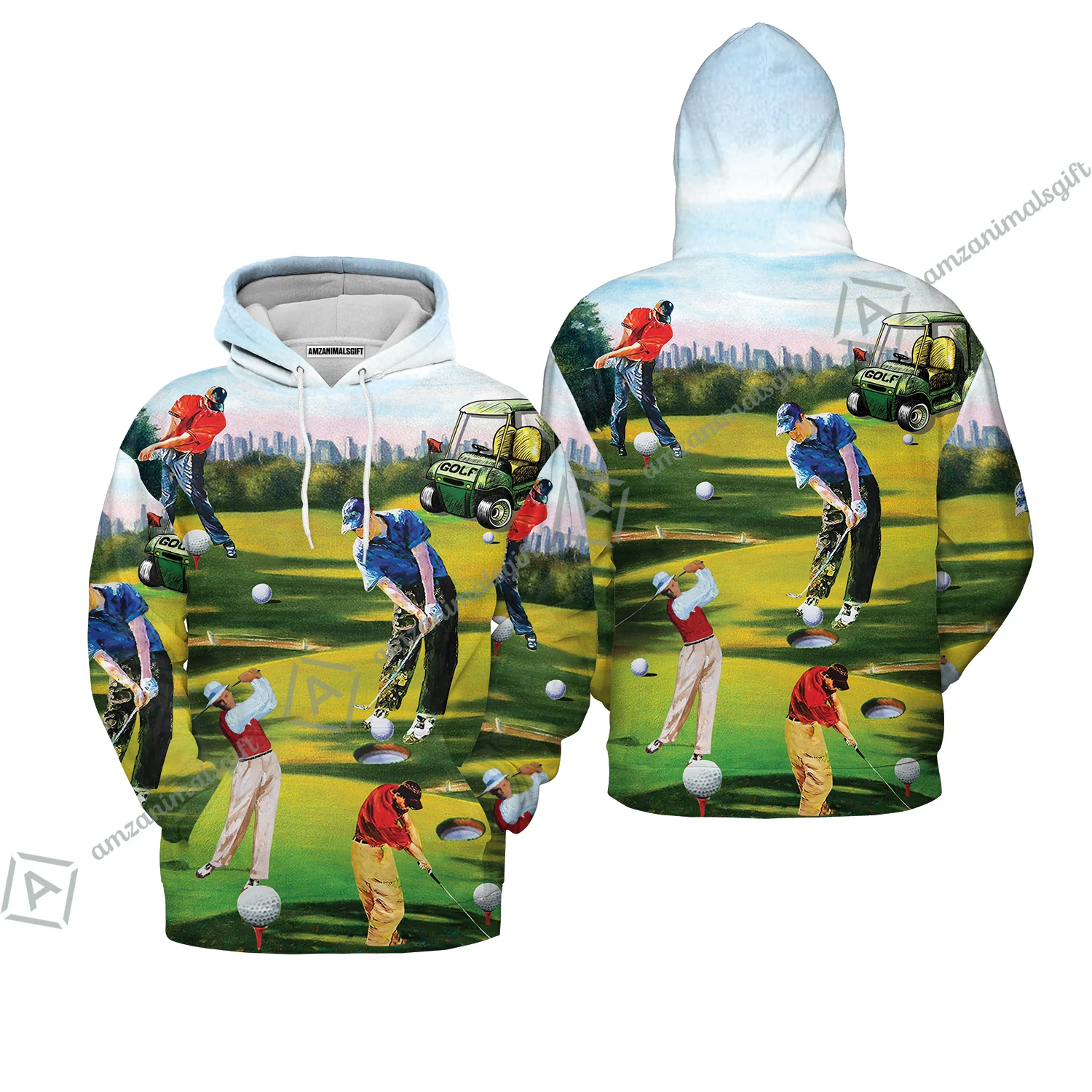 Golf Men Women Sleeveless Polo Shirt - Golf Men, Golf Cart Women Sleeveless Polo Shirt - Perfect Gift For Men & Women, Golf Lover - Image 8