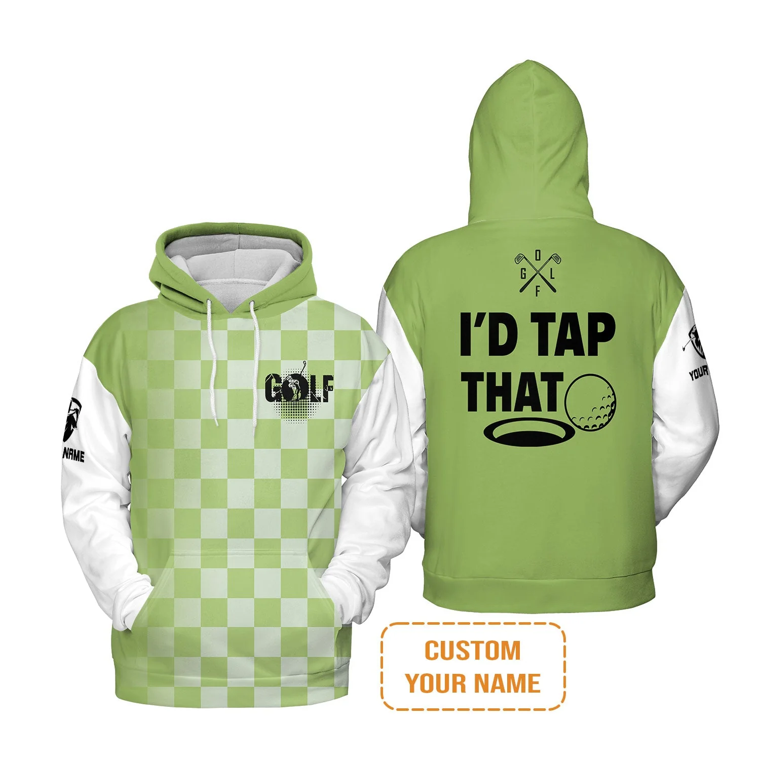 Golf Men's Long Sleeve Polo Shirt - Funny Custom Name Apparel, I'd Tap That Men Golf Men's Long Sleeve Polo Shirt - Personalized Gift For Golf Lover, Team, Golfers, Husband, Boyfriend - Image 11