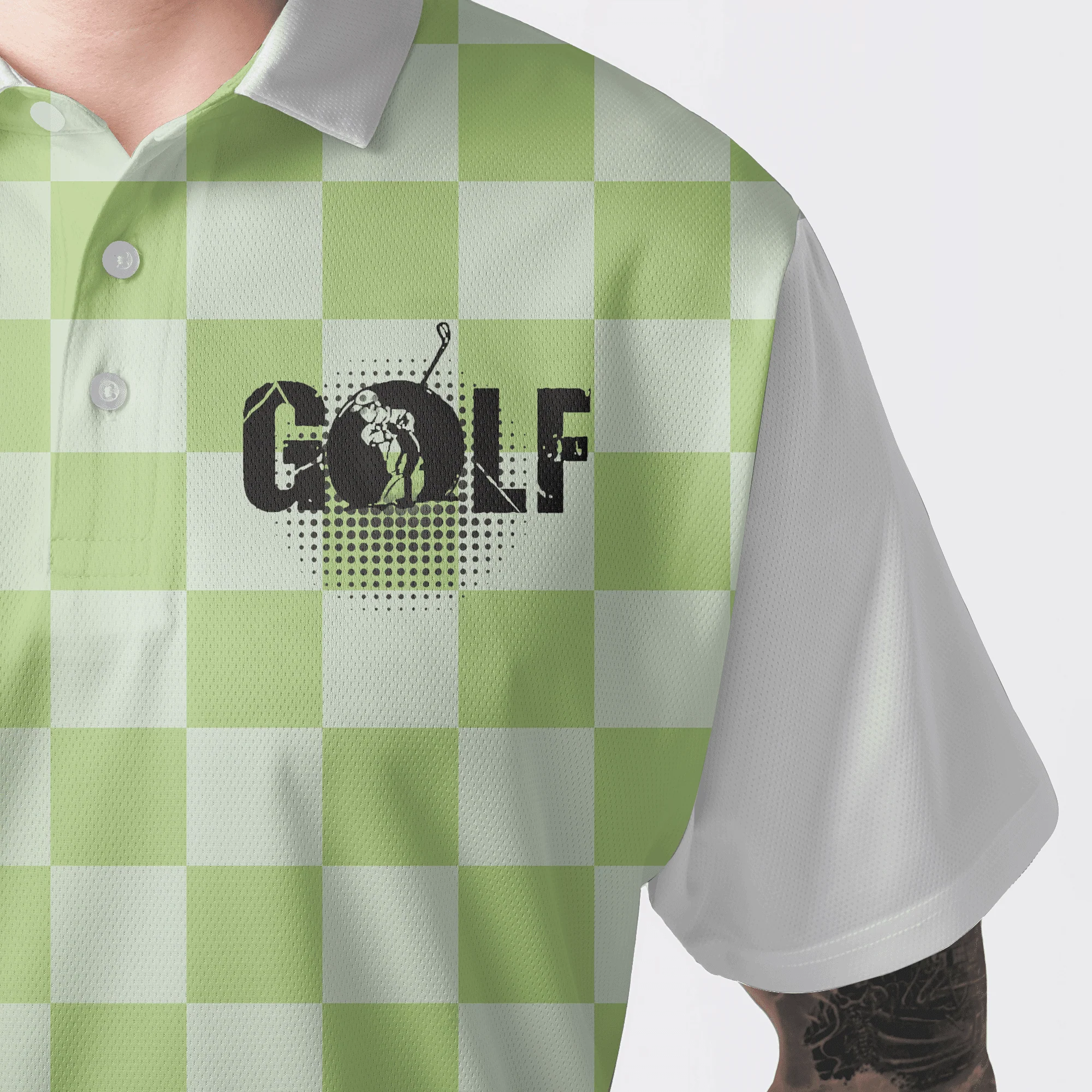 Golf Men's Long Sleeve Polo Shirt - Funny Custom Name Apparel, I'd Tap That Men Golf Men's Long Sleeve Polo Shirt - Personalized Gift For Golf Lover, Team, Golfers, Husband, Boyfriend - Image 9