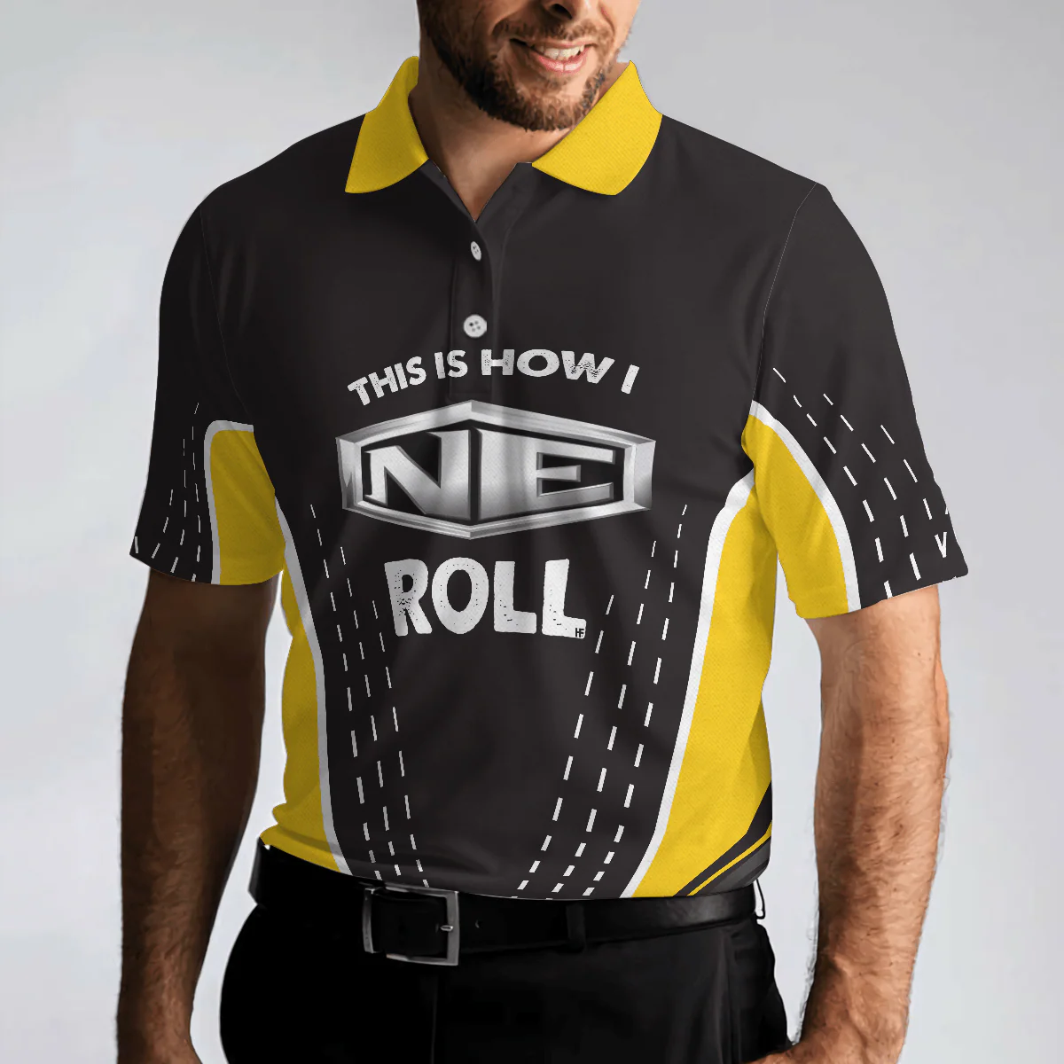 Golf Polo Shirt For Men - This Is How I Row Custom Logo Polo Shirt - Perfect Gift For Men, Golfers - Image 4