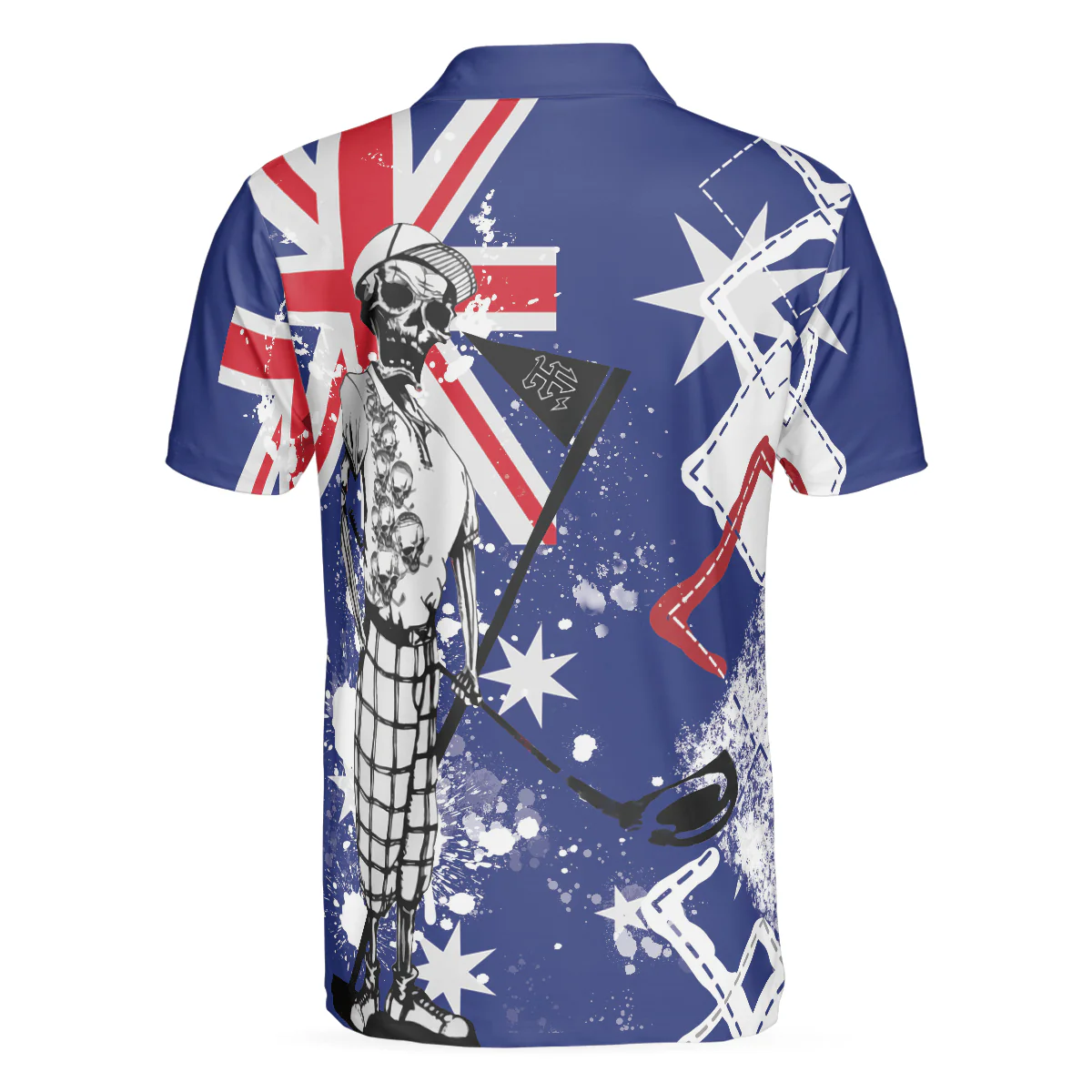 Golf Sweatshirt, Argyle Pattern Skeleton Golfing, Golf I Like It Rough Australian Flag Sweatshirt For Men - Best Gift For Golfers, Golf Lovers - Image 13