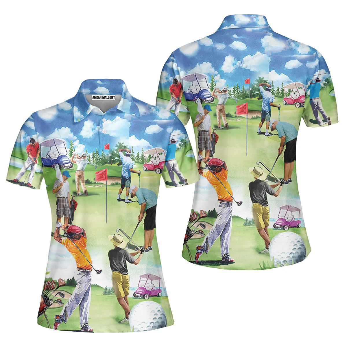 Golf T-Shirt - Golf Eat Sleep Golf Repeat T-Shirt - Perfect Gift For Men, Golfers, Golf Lovers - Image 4