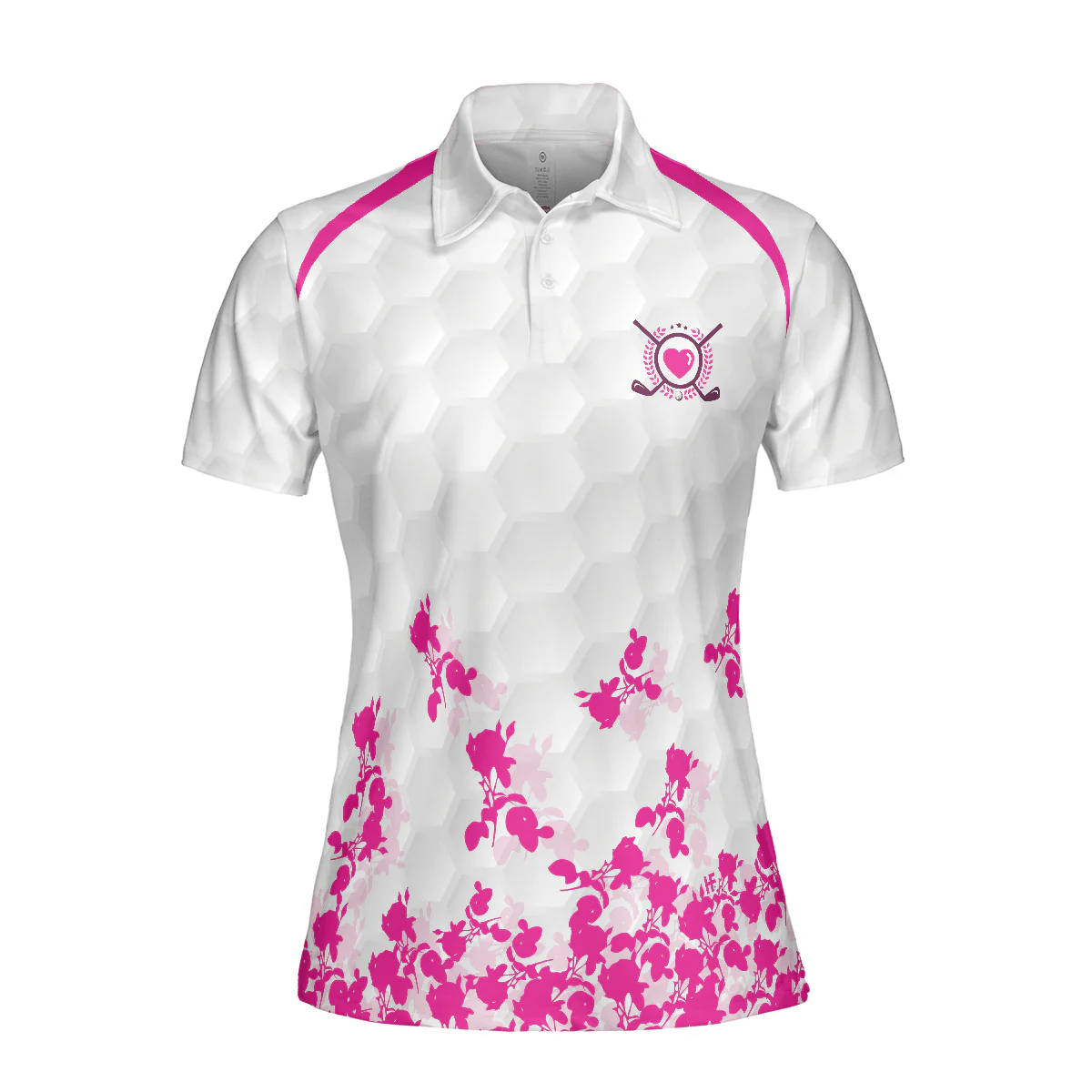 Golf Women Polo Shirt, And Yet You Are Staring At My Golf Putt Again Golf Pink Rose Women Polo Shirts, Best Golf Gift For Female Golfers, Ladies - Image 4