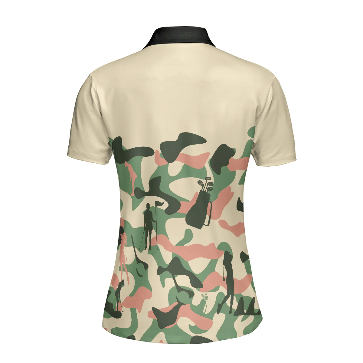 Golf Women Polo Shirt, Camouflage Texture Golf Set For Women, Camo Golf Shirt For Female - Perfect Gift For Ladies, Golfers, Golf Lovers - Image 3