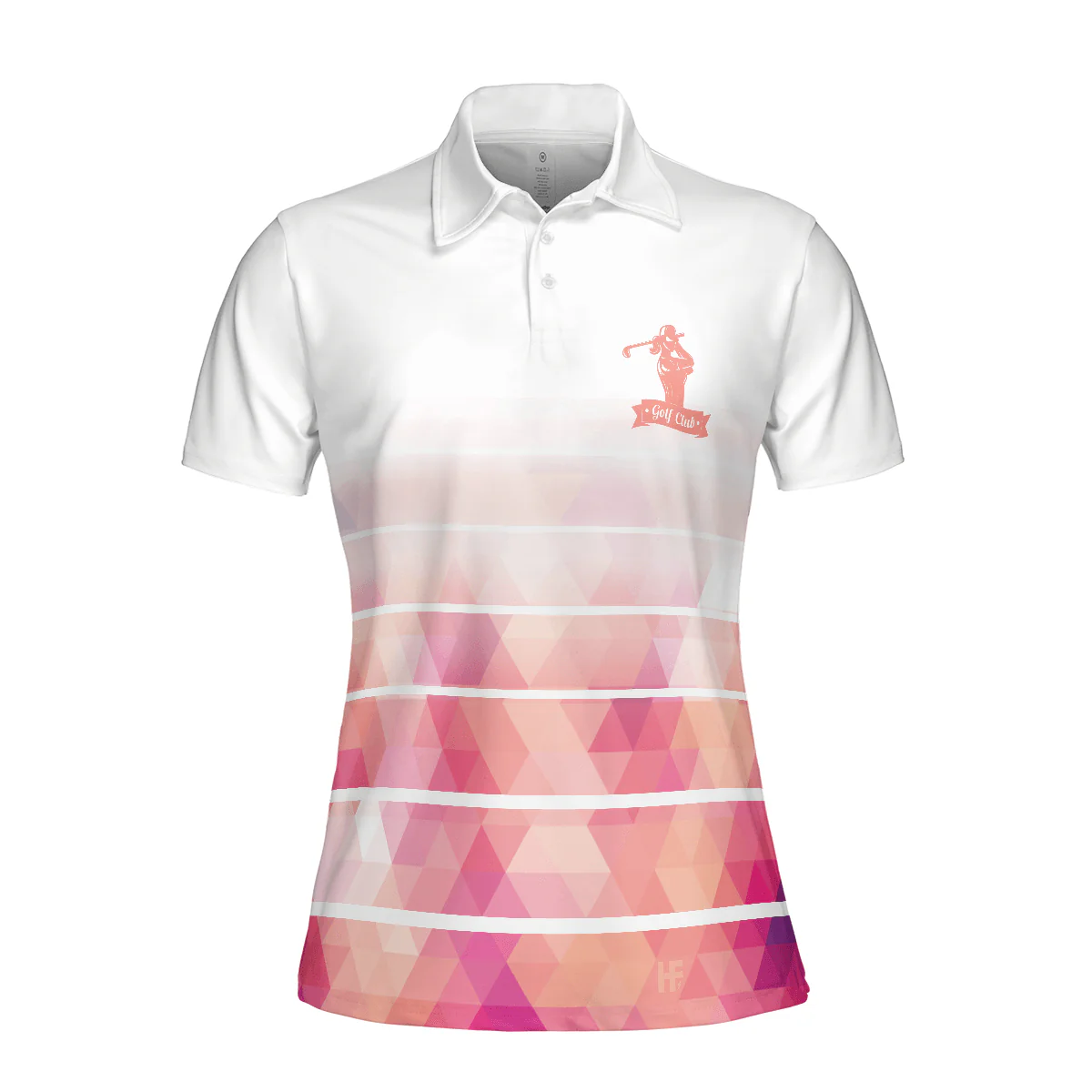 Golf Women Polo Shirt, Girl Swinging Golf Club Women Polo Shirts, Color Golf Shirt Gift For Golfers, Ladies, Golf Lovers - Image 4
