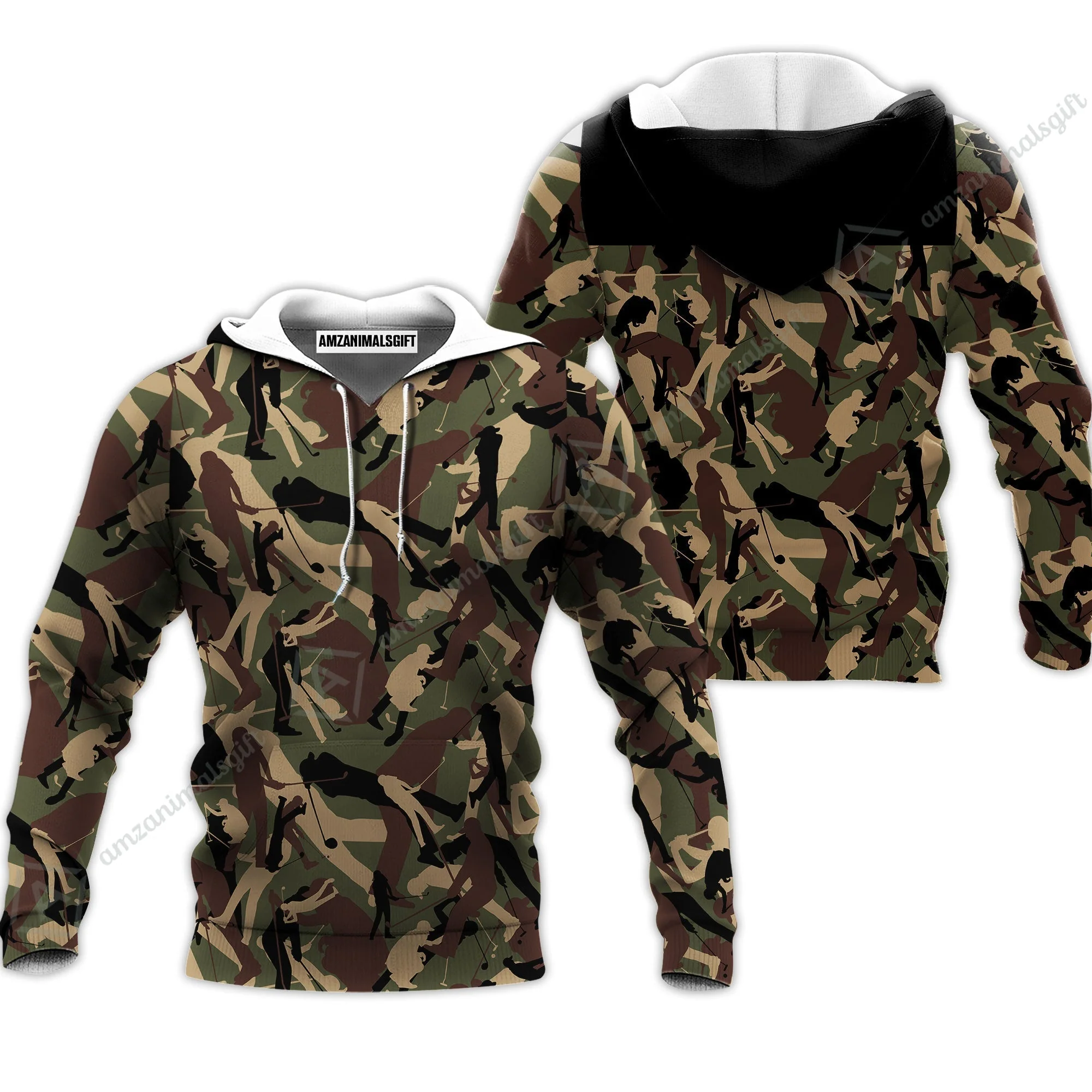 Golf Women Polo Shirt - Golf Camouflage Pattern Golf Women Polo Shirt, Military Golfing Women Polo Shirt, Camo Golf Shirt - Image 4