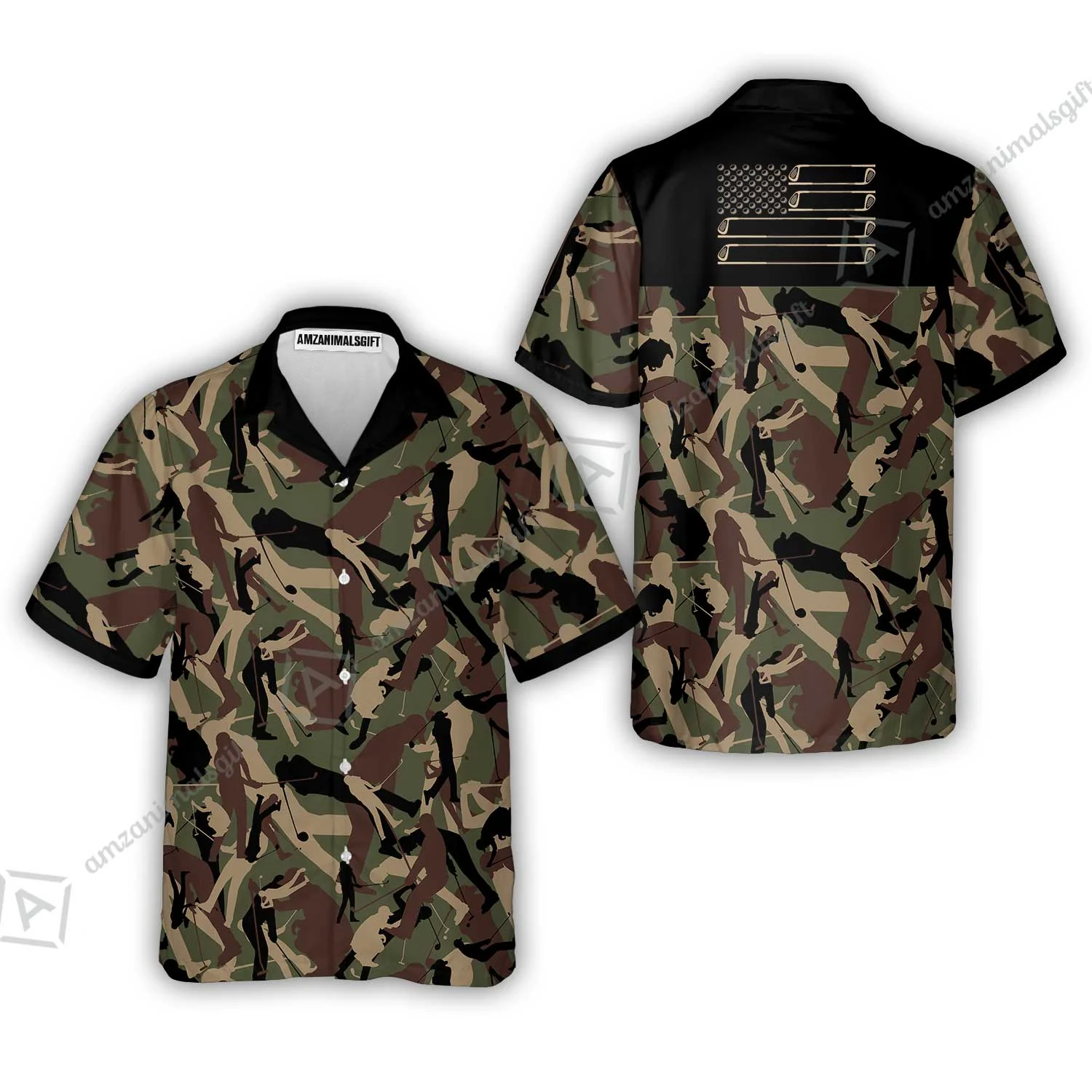 Golf Women Polo Shirt - Golf Camouflage Pattern Golf Women Polo Shirt, Military Golfing Women Polo Shirt, Camo Golf Shirt - Image 8
