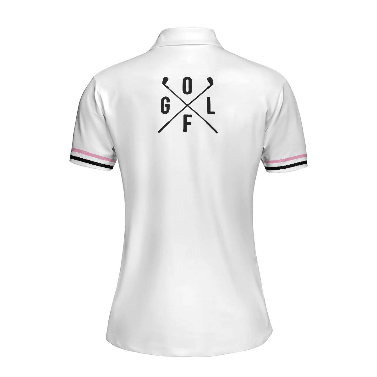 Golf Women Polo Shirt, Golf Course Sketch Golf Women Polo Shirts, Golfing Gift For Ladies, Female Golfers, Golf Lovers - Image 3