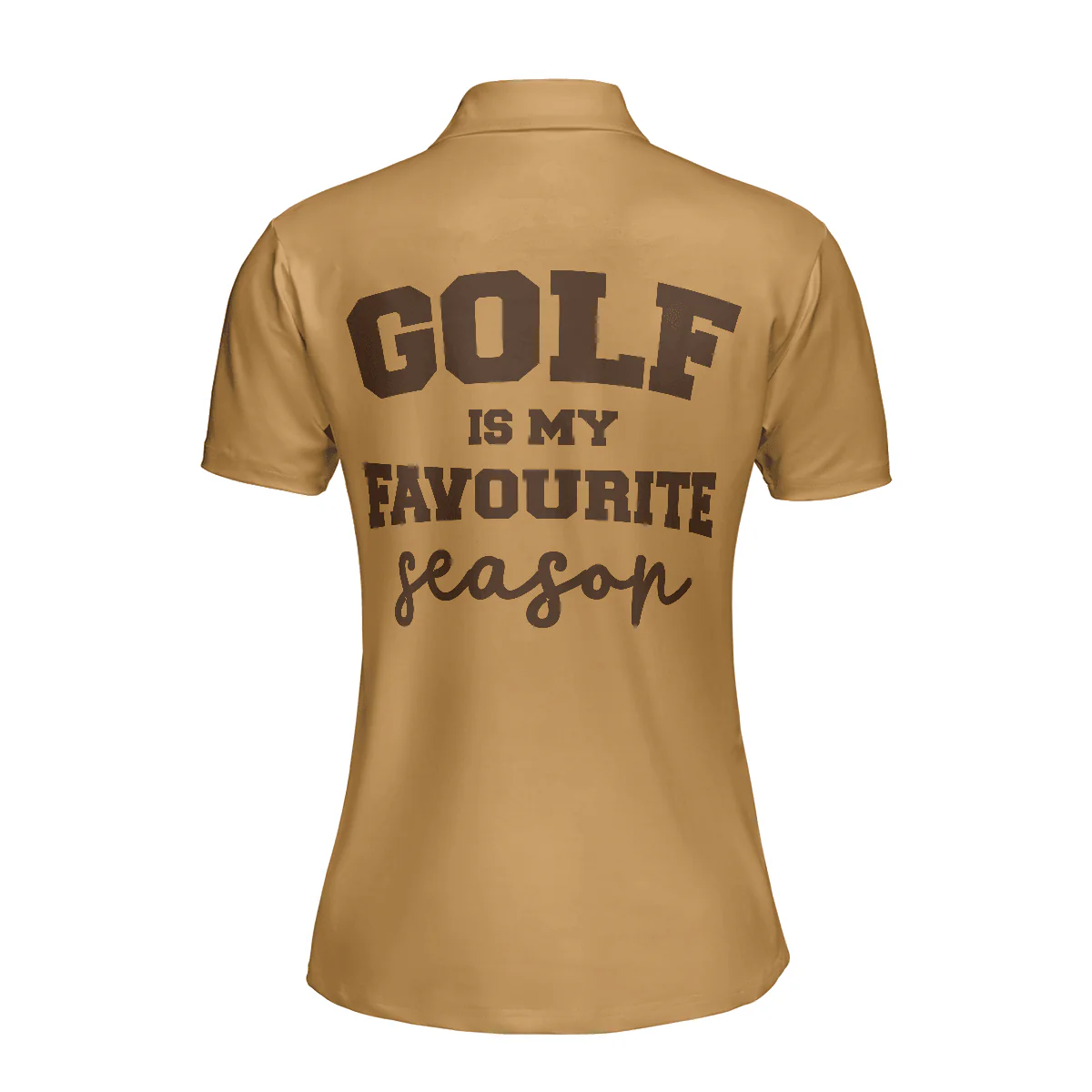 Golf Women Polo Shirt, Golf Is My Favourite Season, Brown Argyle Pattern Golf Women Polo Shirts, Unique Golf Gift For Ladies, Team Female Golfers - Image 3
