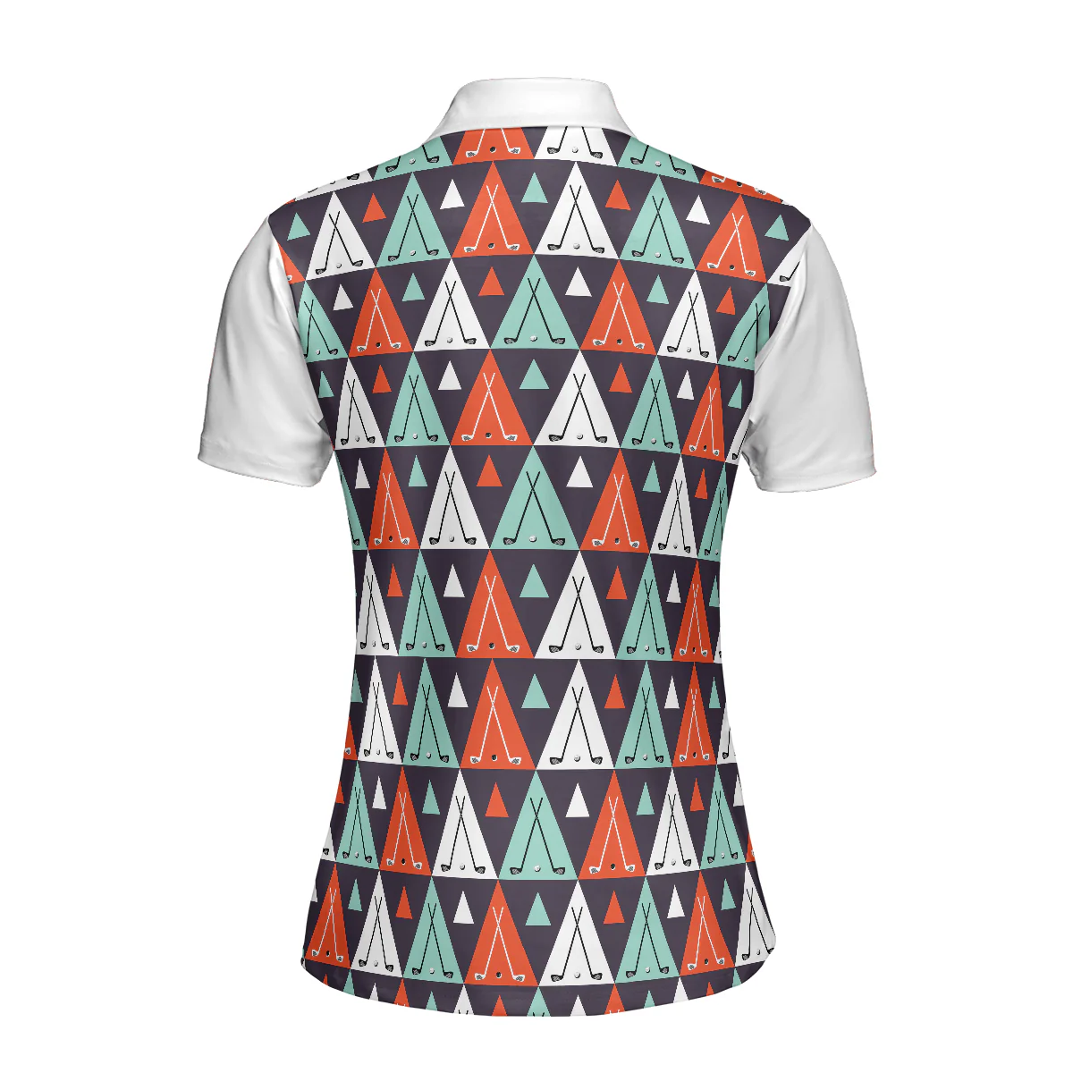 Golf Women Polo Shirt, Golf Life In Ethnic Style, Argyle Pattern Women Polo Shirts, Best Golf Gift For Female Golfers, Ladies, Golf Lovers - Image 3