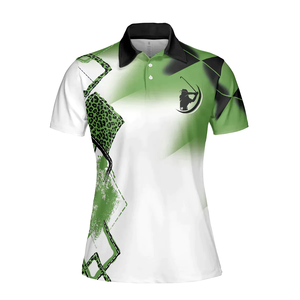 Golf Women Polo Shirt, Leopard Green Women Polo Shirts, Golfing Gift For Ladies, Golfers, I Searched My Symptoms Turns Out I Just Need To Play Golf - Image 4
