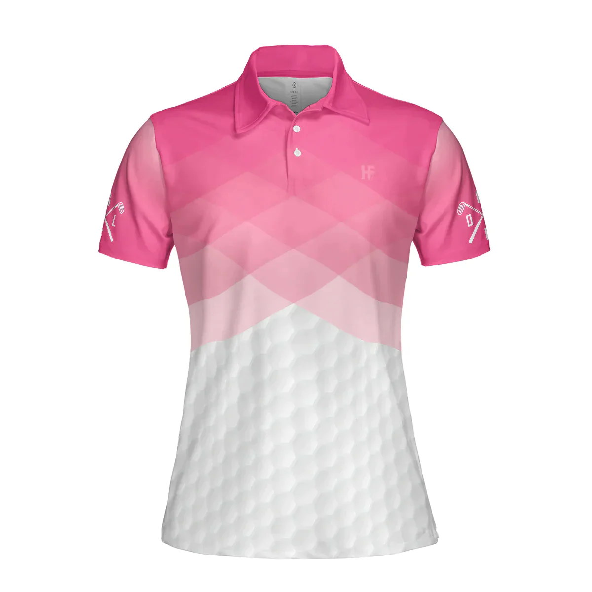 Golf Women Polo Shirt, Pink Argyle Pattern Women Polo Shirts, Gift For Ladies, Golfers, Golf Lovers - Just A Pink Girl Who Loves Playing Golf - Image 4