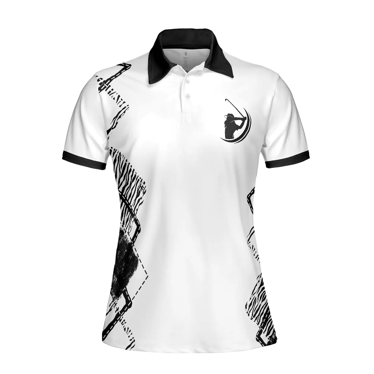 Golf Women Polo Shirt, Zebra Pattern Golf Women Polo Shirt, Best Golfing Gift For Ladies, Golfers, Golf Lovers, I Hope Your Day Is As Nice As My Putt - Image 4