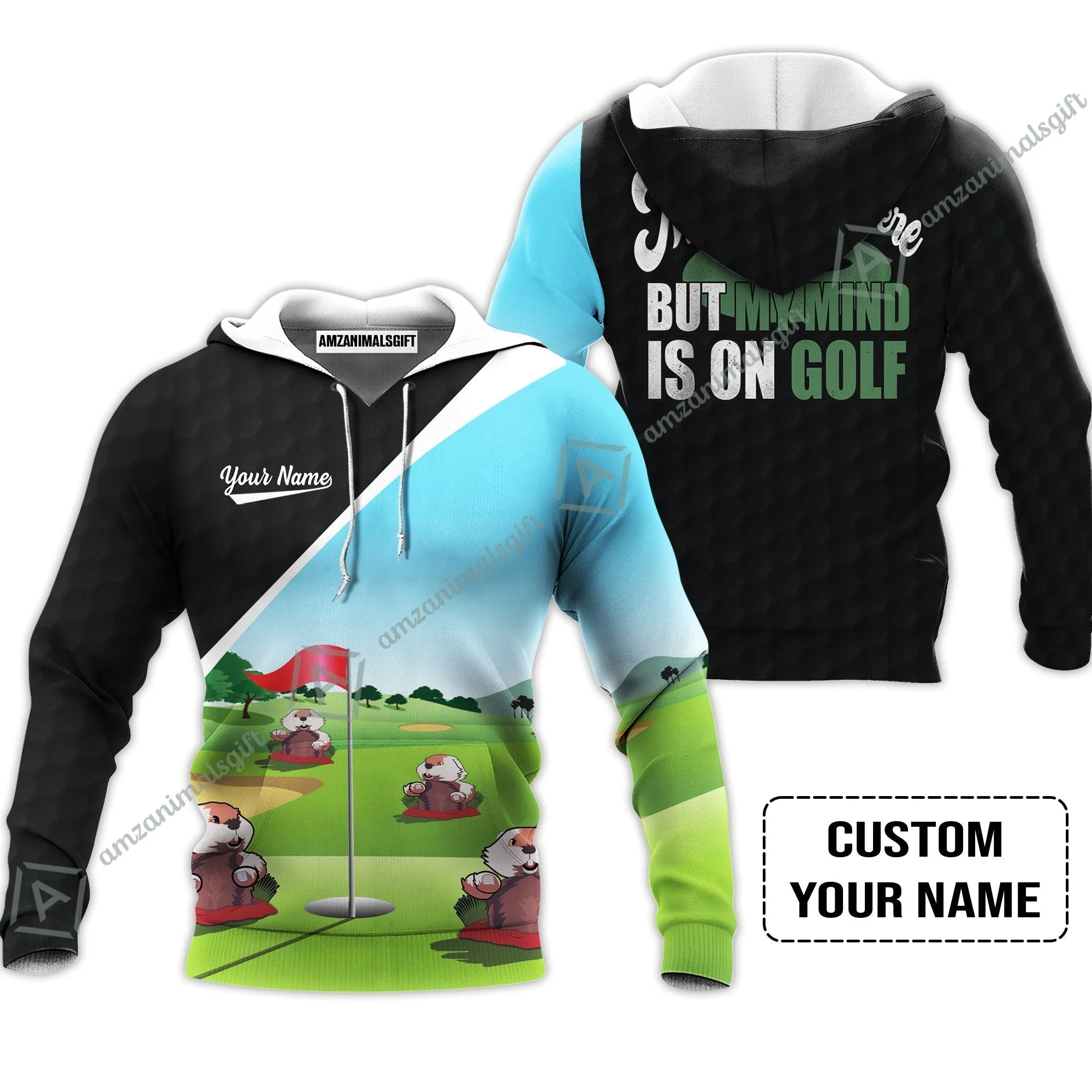 Golf Women Sleeveless Polo Shirt- Gopher My Mind Is On Golf Custom Women Sleeveless Polo Shirt - Image 5