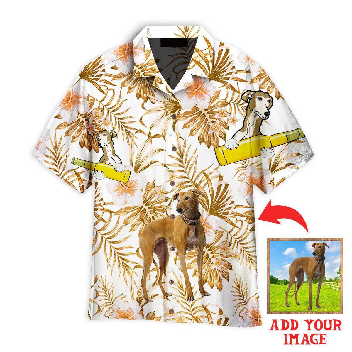 Greyhound Hawaiian Shirt Custom Photo, Personalized Hawaiian Shirts - Perfect Gift For Family, Friends - Image 2