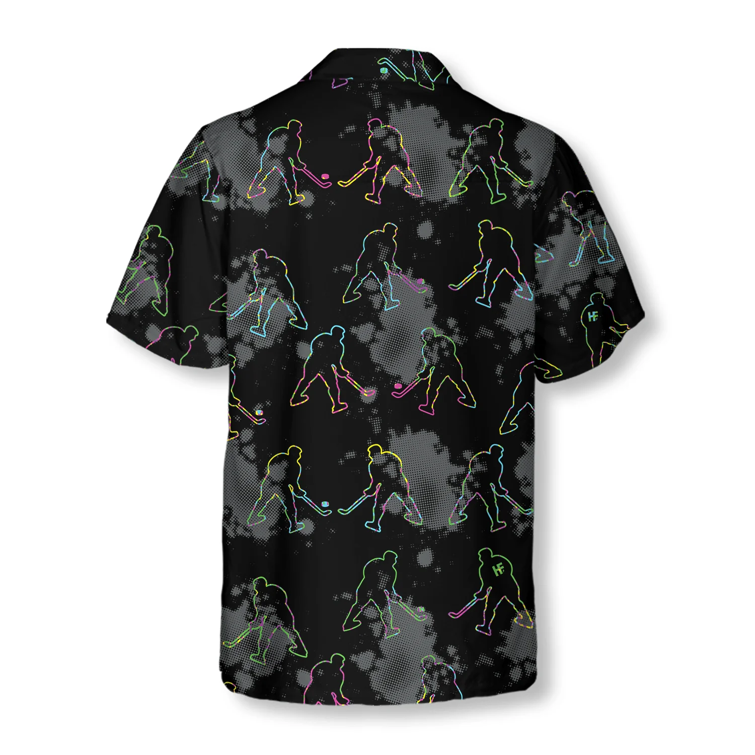 Grunge Pattern Boys Hockey Aloha Hawaiian Shirt For Summer, Colorful Shirt For Men Women, Perfect Gift For Friend, Team, Family, Hockey Lovers - Image 5